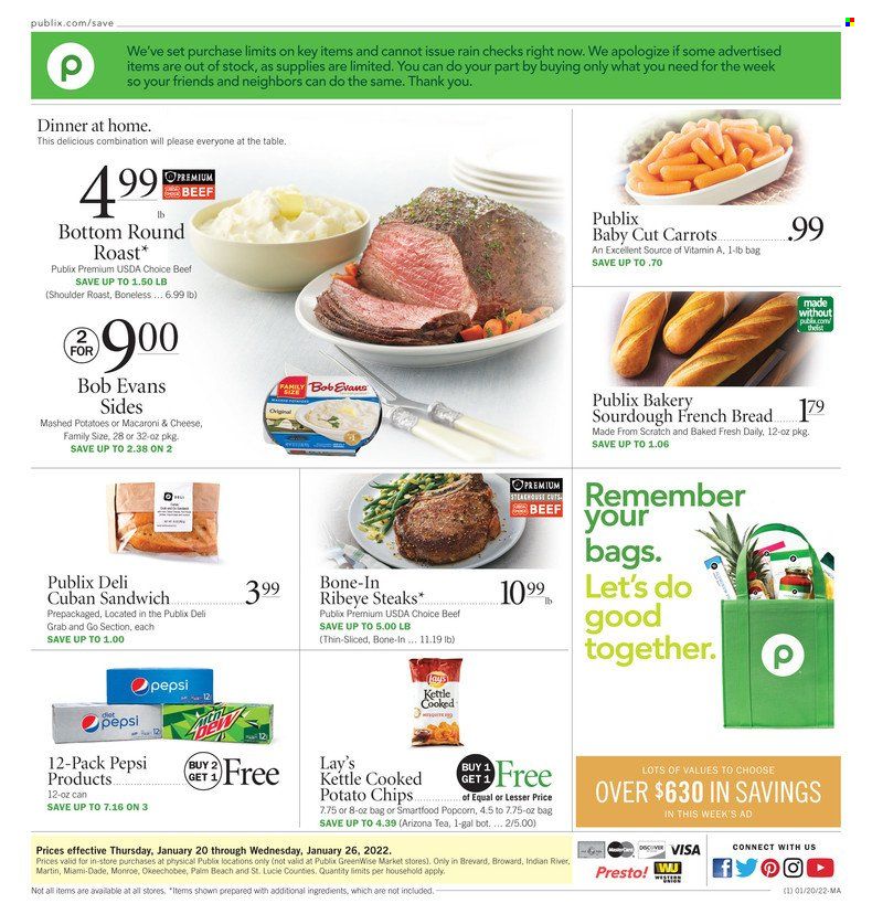Publix (AL, FL, GA, NC, SC, TN) Weekly Ad Flyer January 20 to January 27