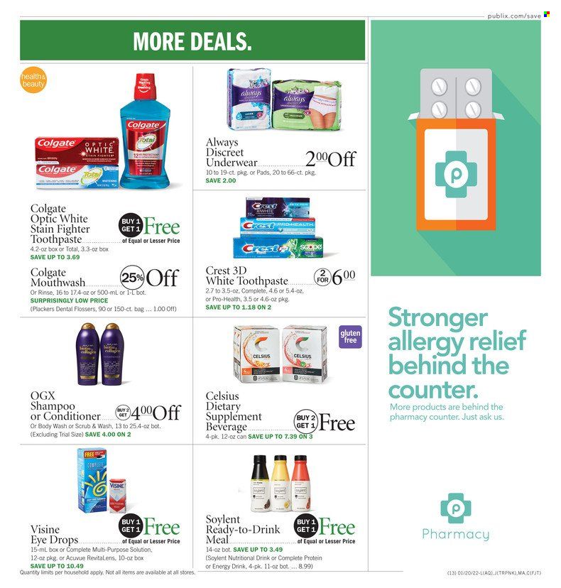 Publix (AL, FL, GA, NC, SC, TN) Weekly Ad Flyer January 20 to January 27