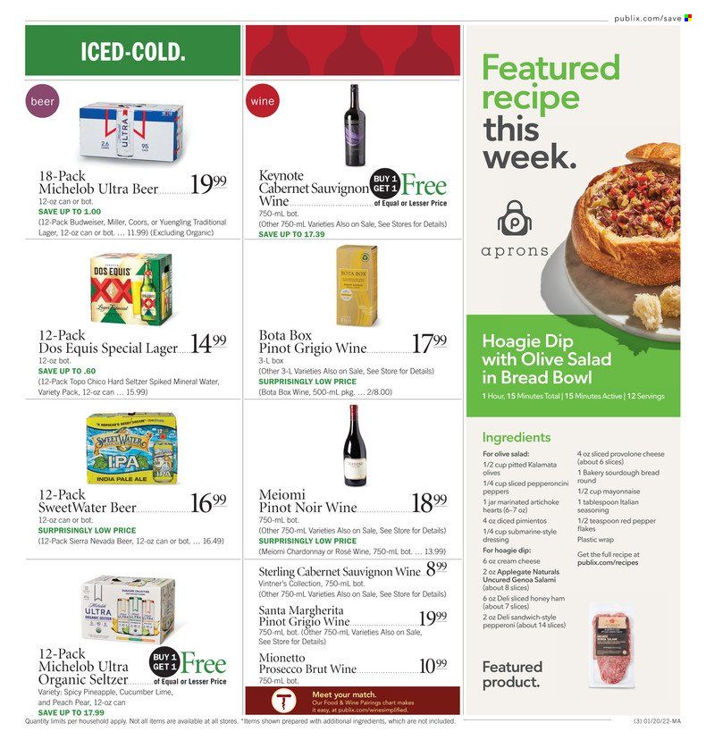 Publix (AL, FL, GA, NC, SC, TN) Weekly Ad Flyer January 20 to January 27