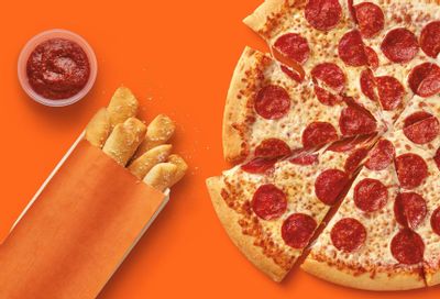 Buy a Classic Pepperoni Pizza Online and Get an Order of Crazy Bread or a 2L Pepsi for Only $0.33 Extra at Little Caesars 