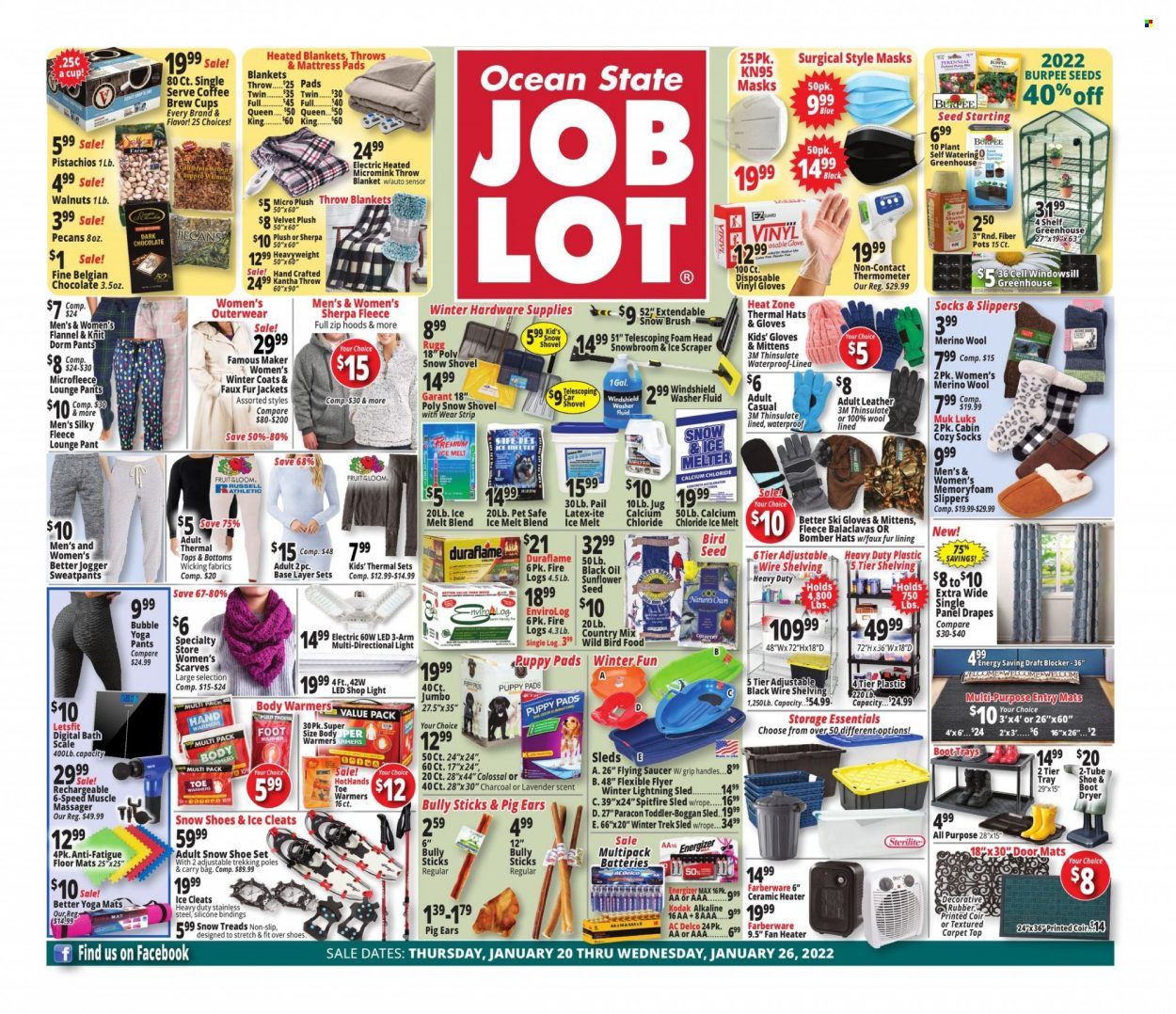Ocean State Job Lot (CT, MA, ME, NH, NJ, NY, RI) Weekly Ad Flyer January 20 to January 27