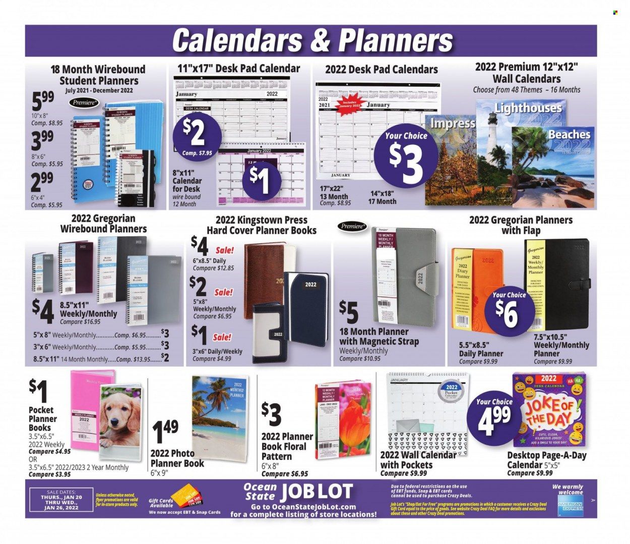 Ocean State Job Lot (CT, MA, ME, NH, NJ, NY, RI) Weekly Ad Flyer January 20 to January 27