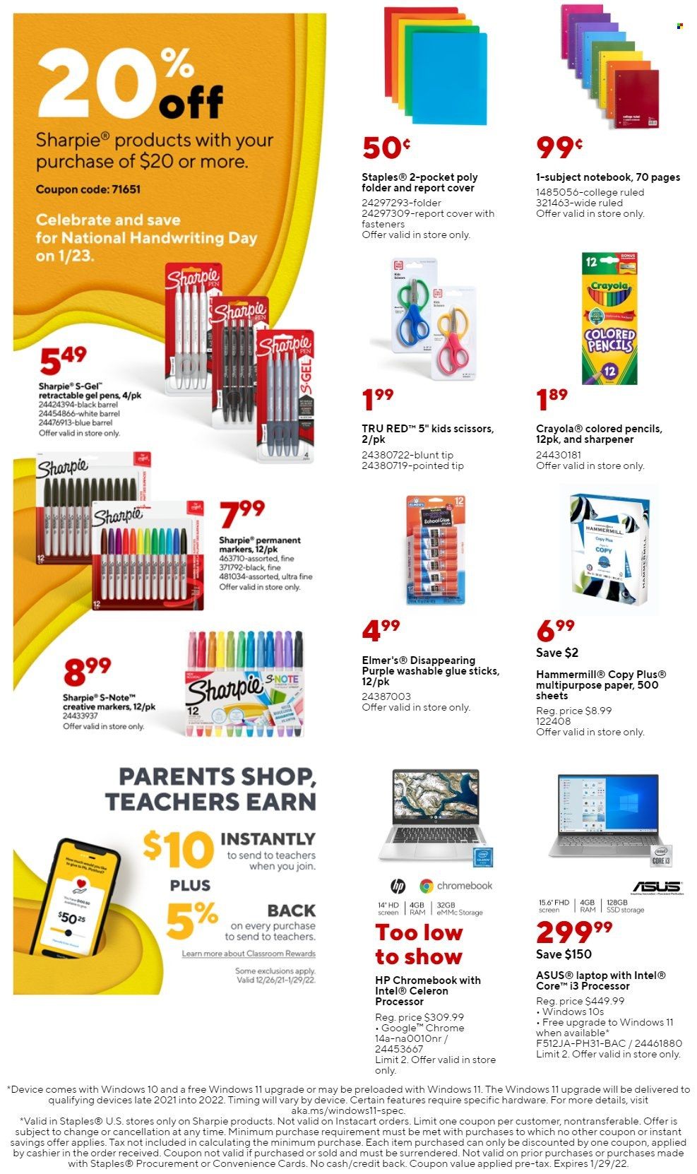 Staples Weekly Ad Flyer January 20 to January 27