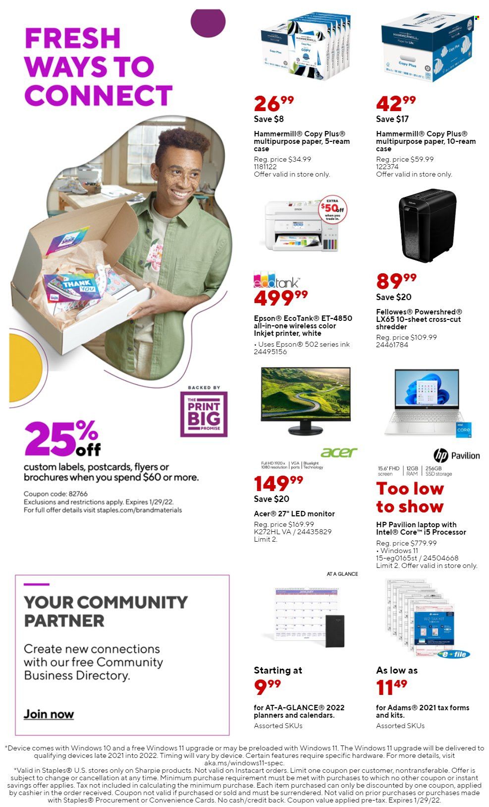 Staples Weekly Ad Flyer January 20 to January 27