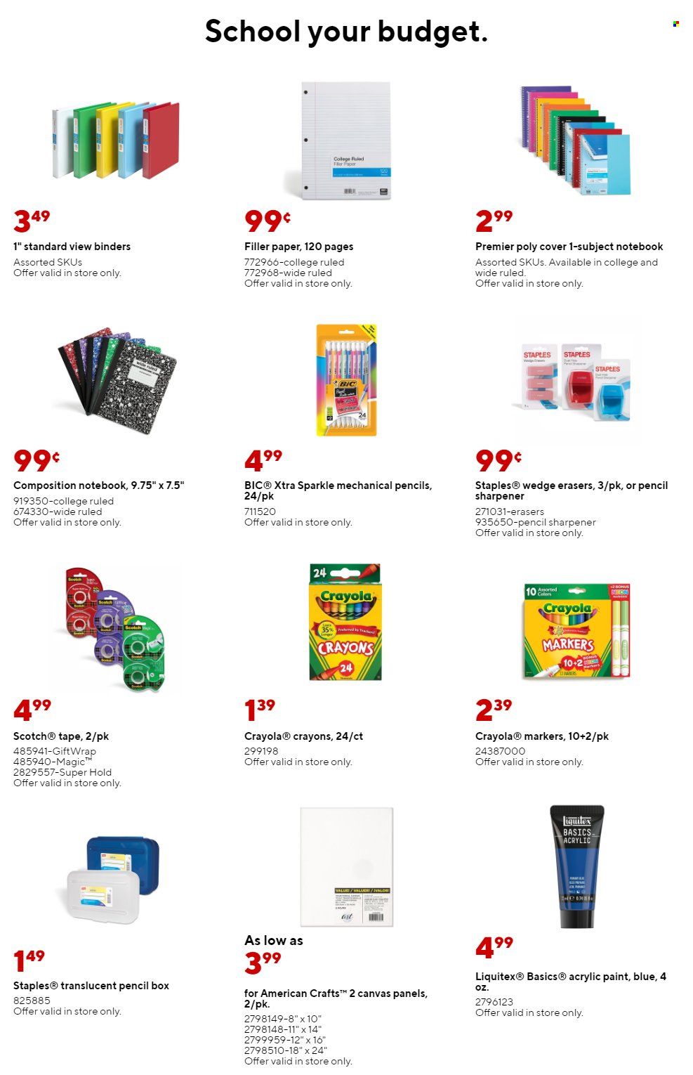 Staples Weekly Ad Flyer January 20 to January 27