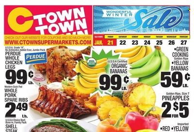 C-Town (CT, FL, MA, NJ, NY, PA) Weekly Ad Flyer January 20 to January 27