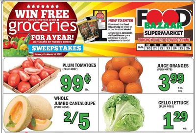 Food Bazaar (CT, NJ, NY) Weekly Ad Flyer January 20 to January 27