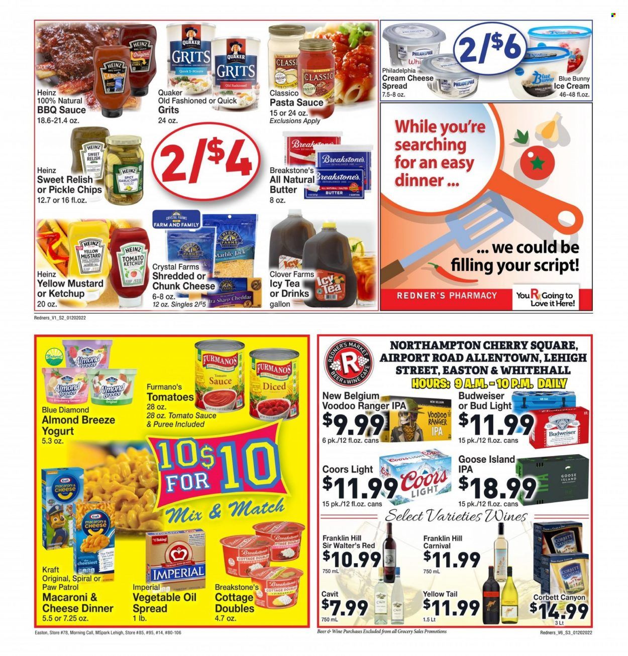 Redner's Markets (DE, MD, PA) Weekly Ad Flyer January 20 to January 27