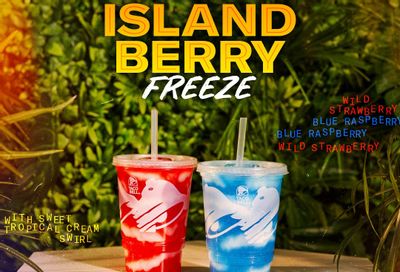 Taco Bell Debuts the New Island Strawberry Freeze and Island Blue Raspberry Freeze For a Limited Time