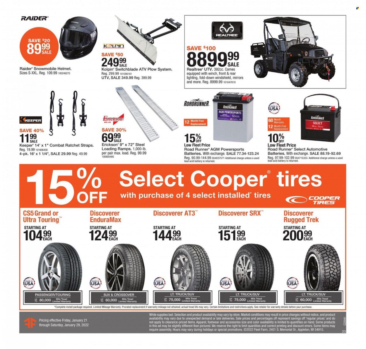 Fleet Farm (IA, MN, ND, WI) Weekly Ad Flyer January 22 to January 29
