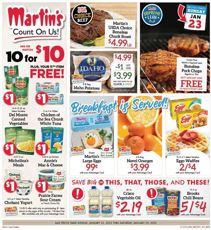 Martin’s (IN, MI) Weekly Ad Flyer January 22 to January 29