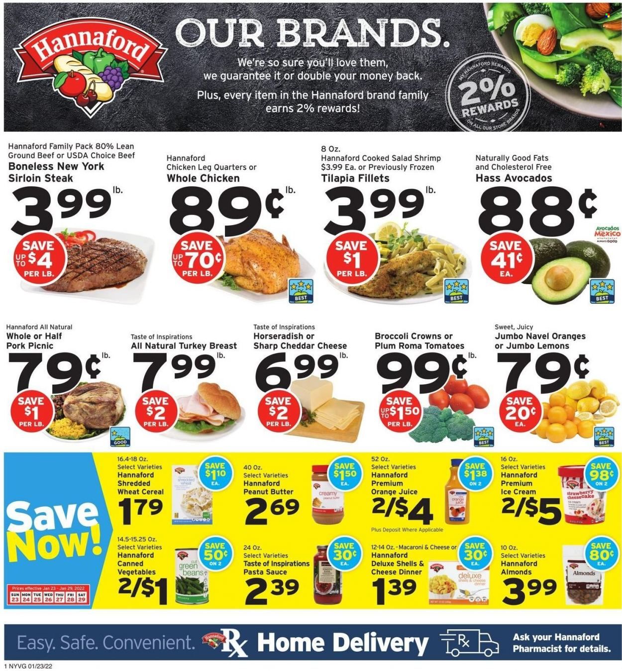 Hannaford (NY) Weekly Ad Flyer January 22 to January 29