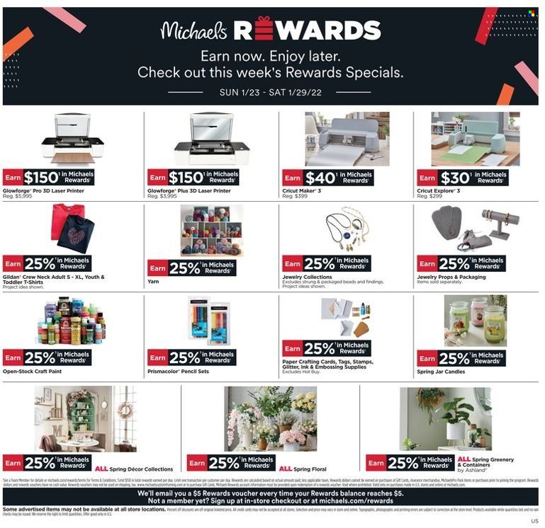 Michaels Weekly Ad Flyer January 23 to January 30