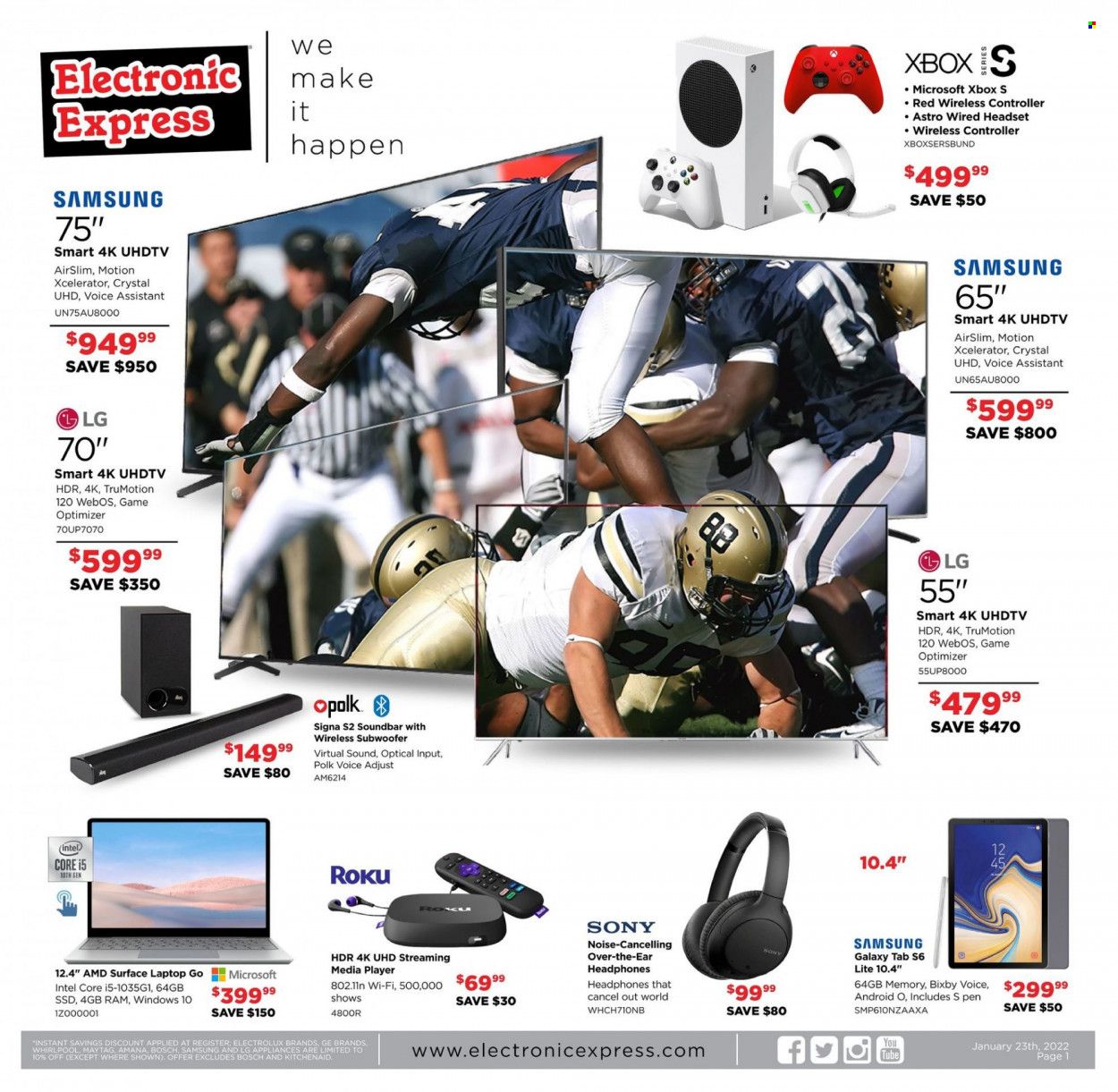 Electronic Express (AL, TN) Weekly Ad Flyer January 23 to January 30