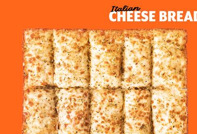 Score Italian Cheese Bread for $2.99 with Any In-app or Online Pizza Purchase at Little Caesars Pizza
