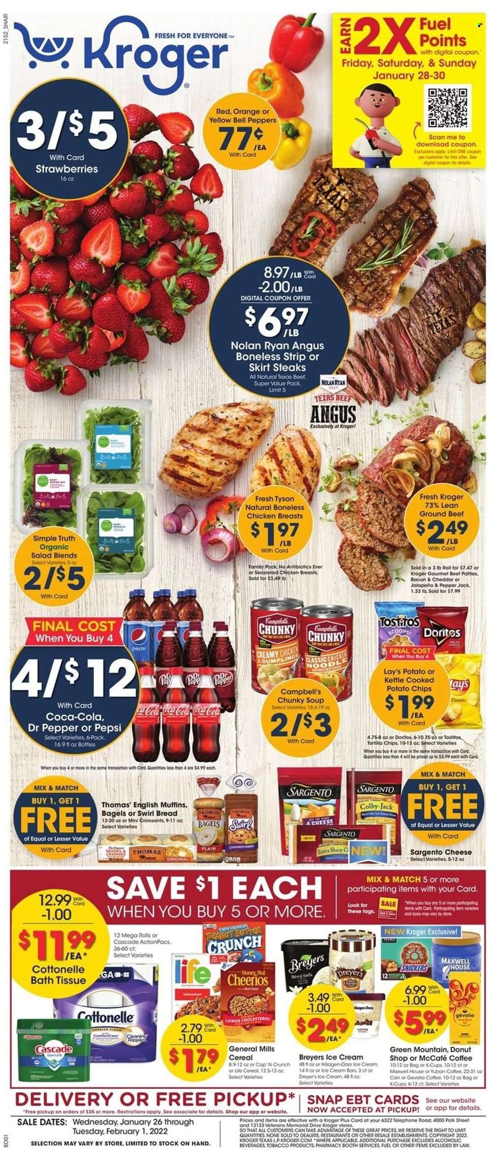 Kroger (GA, IL, LA, MI, OK, SC, TN, TX, VA) Weekly Ad Flyer January 26 to February 2
