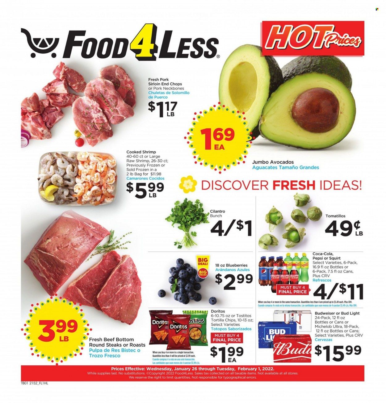 Food 4 Less (CA) Weekly Ad Flyer January 26 to February 2