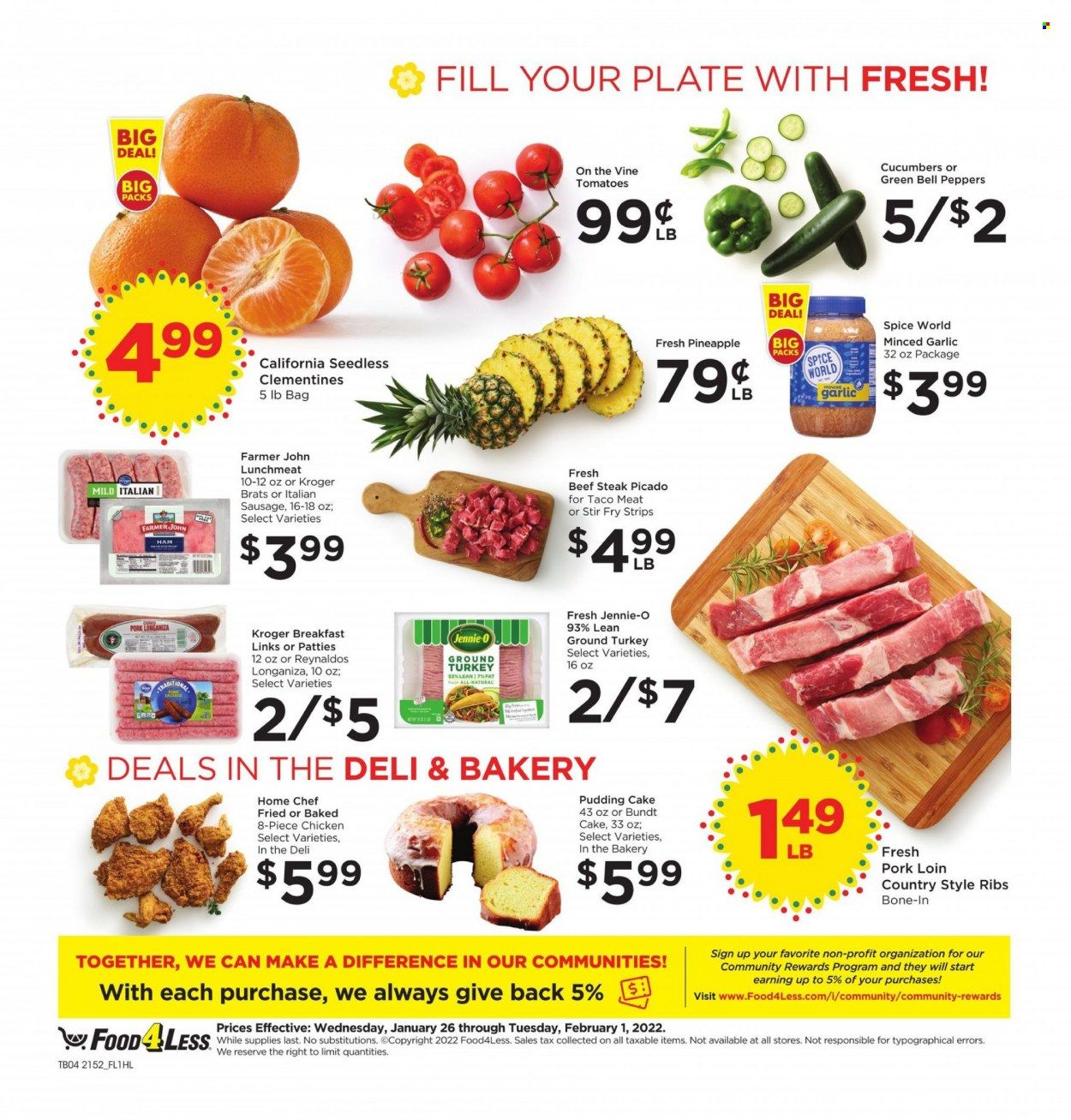Food 4 Less (CA) Weekly Ad Flyer January 26 to February 2