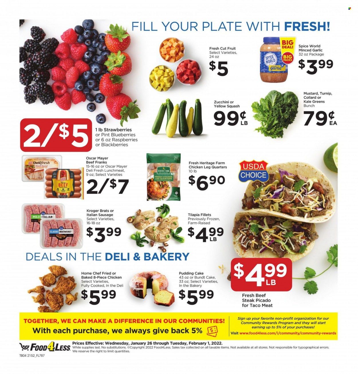 Food 4 Less (IN) Weekly Ad Flyer January 26 to February 2
