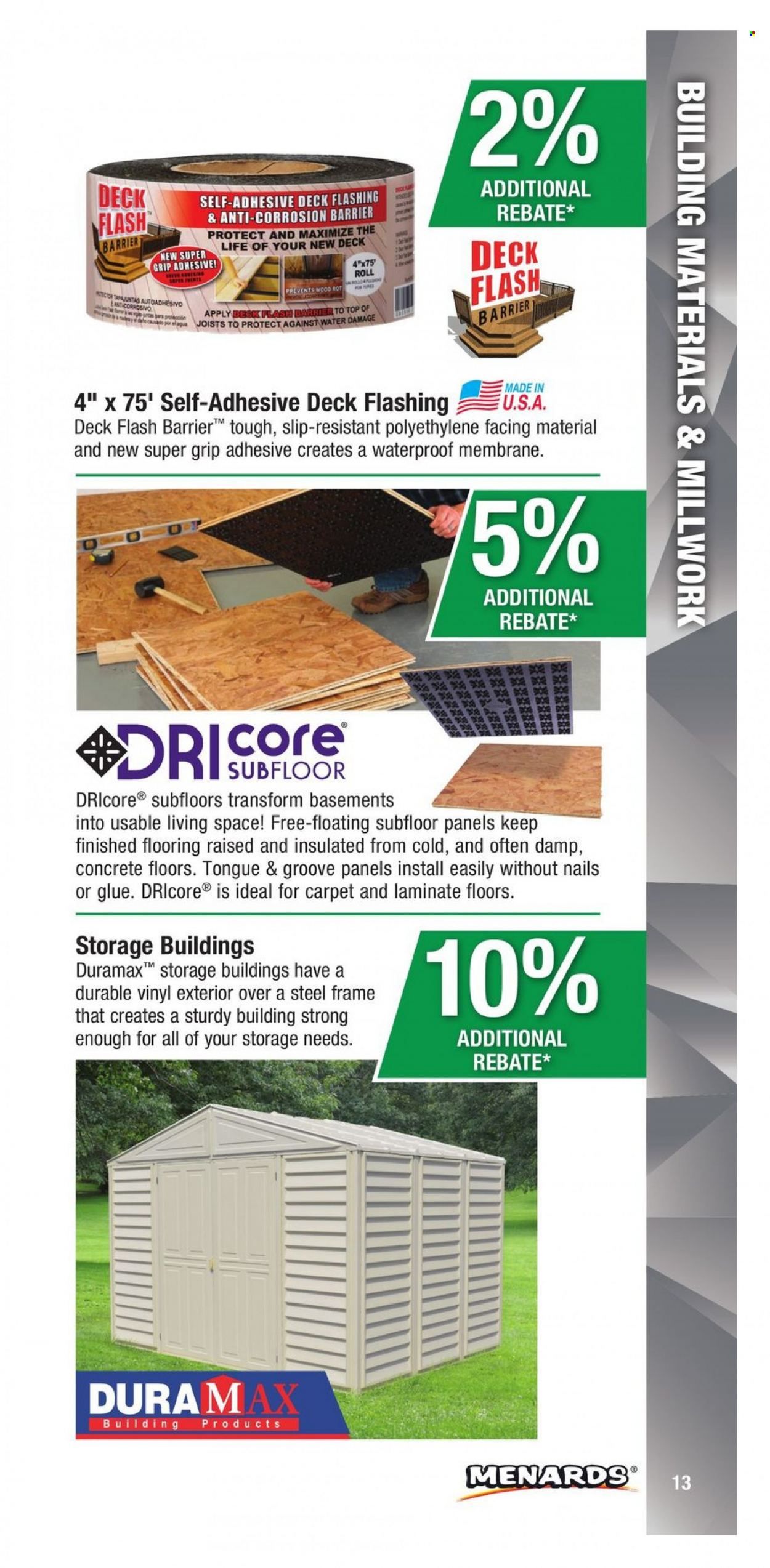 Menards (IA, IL, IN, MI, MN, MO, ND, NE, WI) CONTRACTOR CARD BROCHURE Weekly Ad Flyer Specials January 2 to December 31, 2022