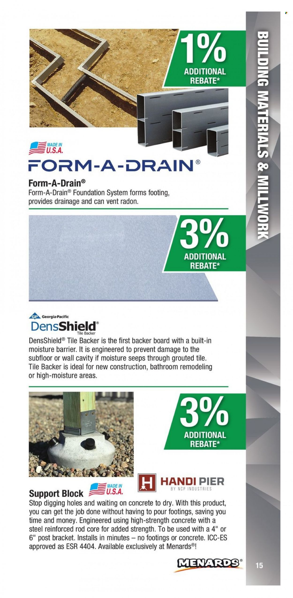 Menards (IA, IL, IN, MI, MN, MO, ND, NE, WI) CONTRACTOR CARD BROCHURE Weekly Ad Flyer Specials January 2 to December 31, 2022