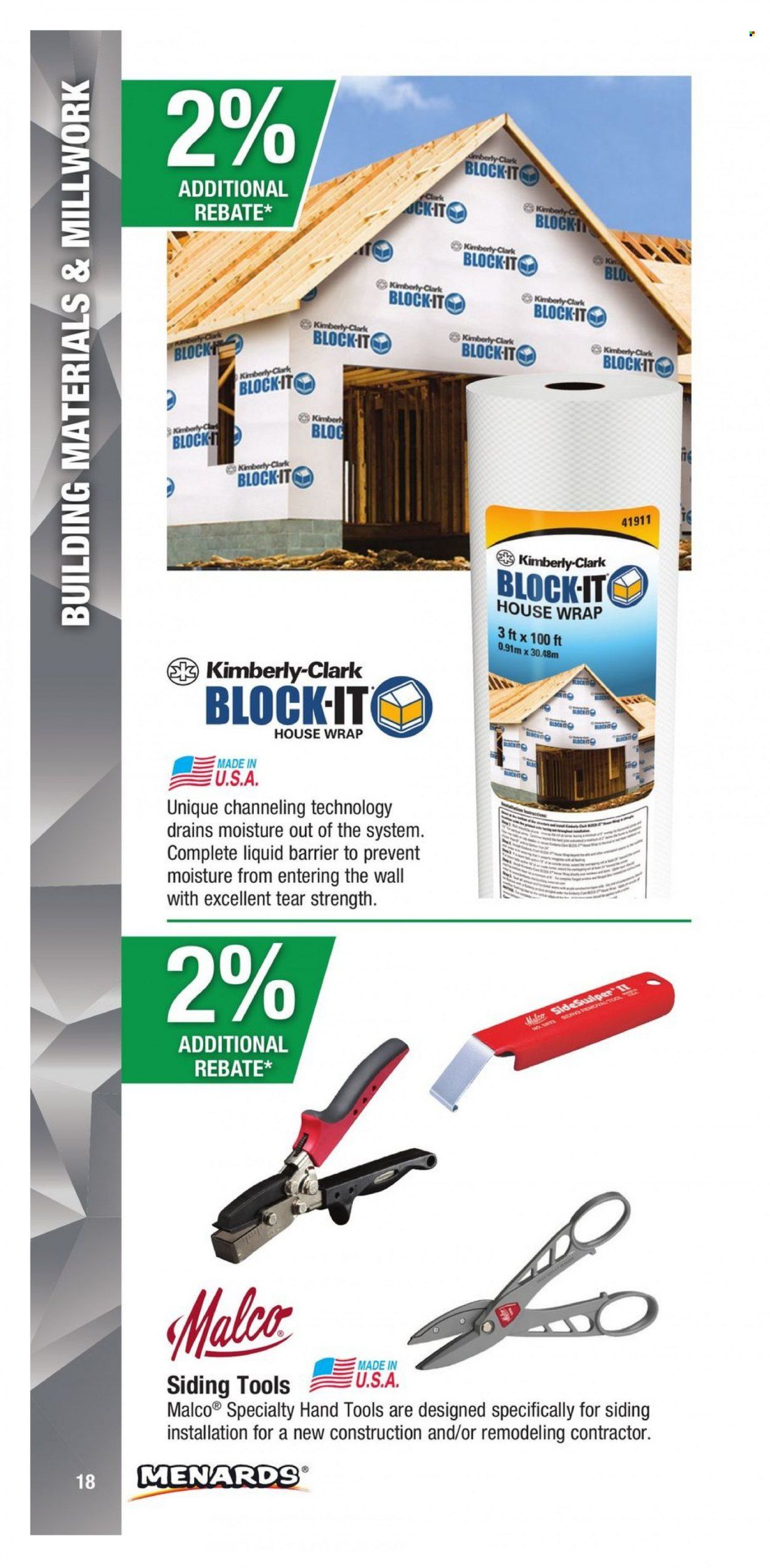Menards (IA, IL, IN, MI, MN, MO, ND, NE, WI) CONTRACTOR CARD BROCHURE Weekly Ad Flyer Specials January 2 to December 31, 2022