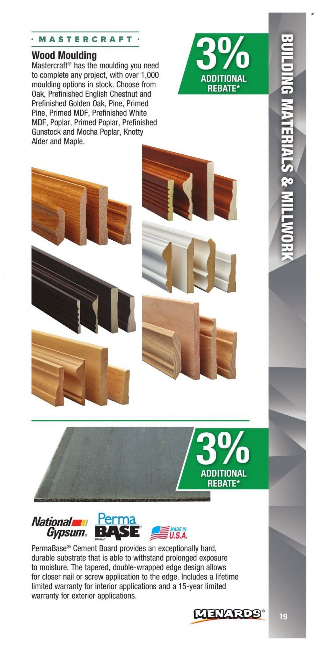 Menards (IA, IL, IN, MI, MN, MO, ND, NE, WI) CONTRACTOR CARD BROCHURE Weekly Ad Flyer Specials January 2 to December 31, 2022