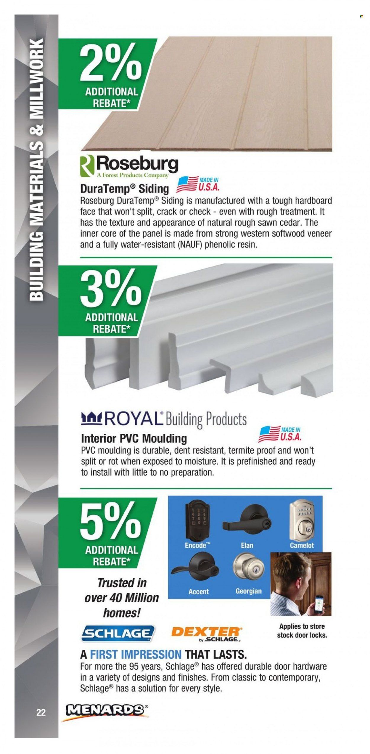 Menards (IA, IL, IN, MI, MN, MO, ND, NE, WI) CONTRACTOR CARD BROCHURE Weekly Ad Flyer Specials January 2 to December 31, 2022