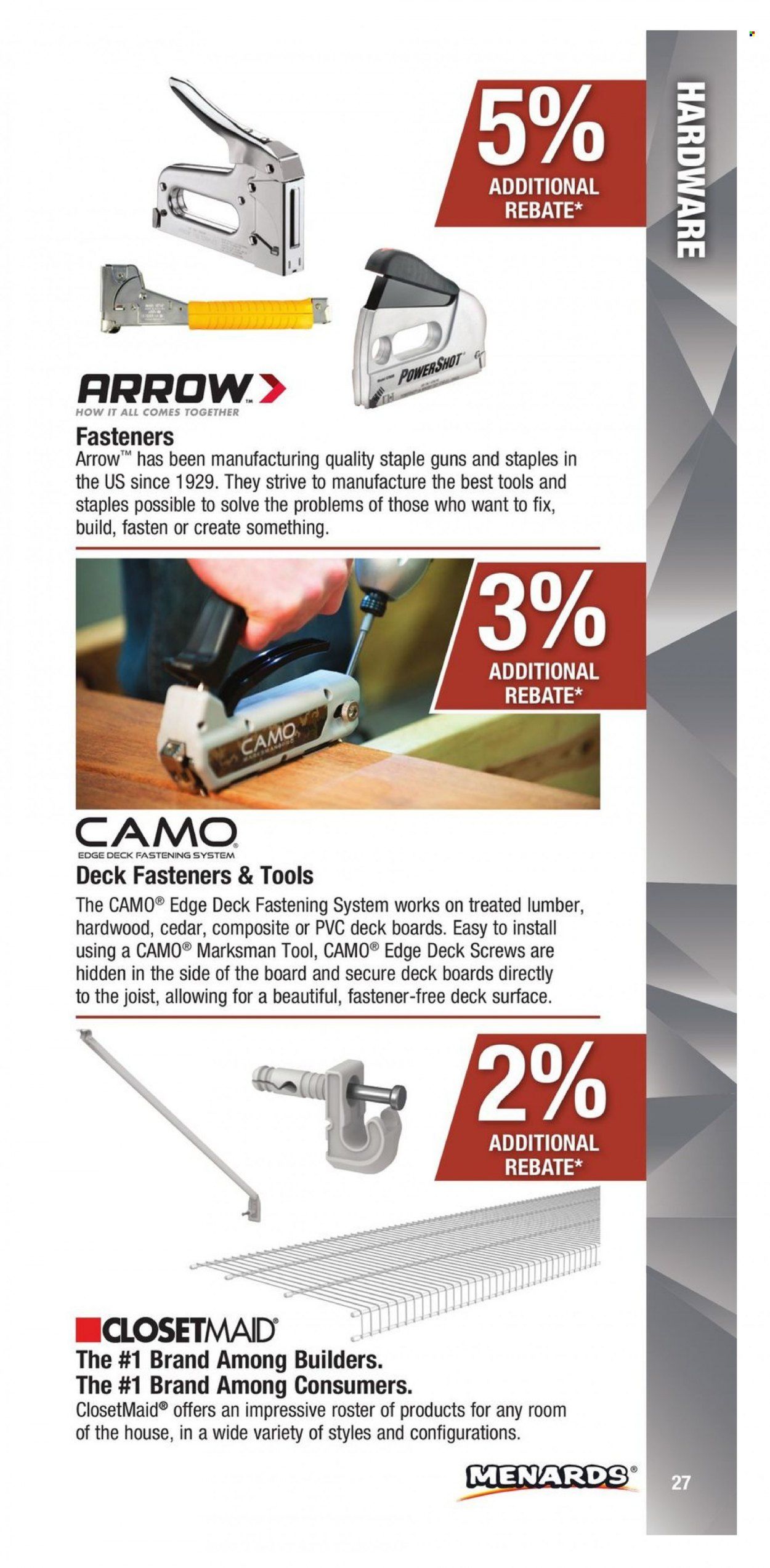 Menards (IA, IL, IN, MI, MN, MO, ND, NE, WI) CONTRACTOR CARD BROCHURE Weekly Ad Flyer Specials January 2 to December 31, 2022