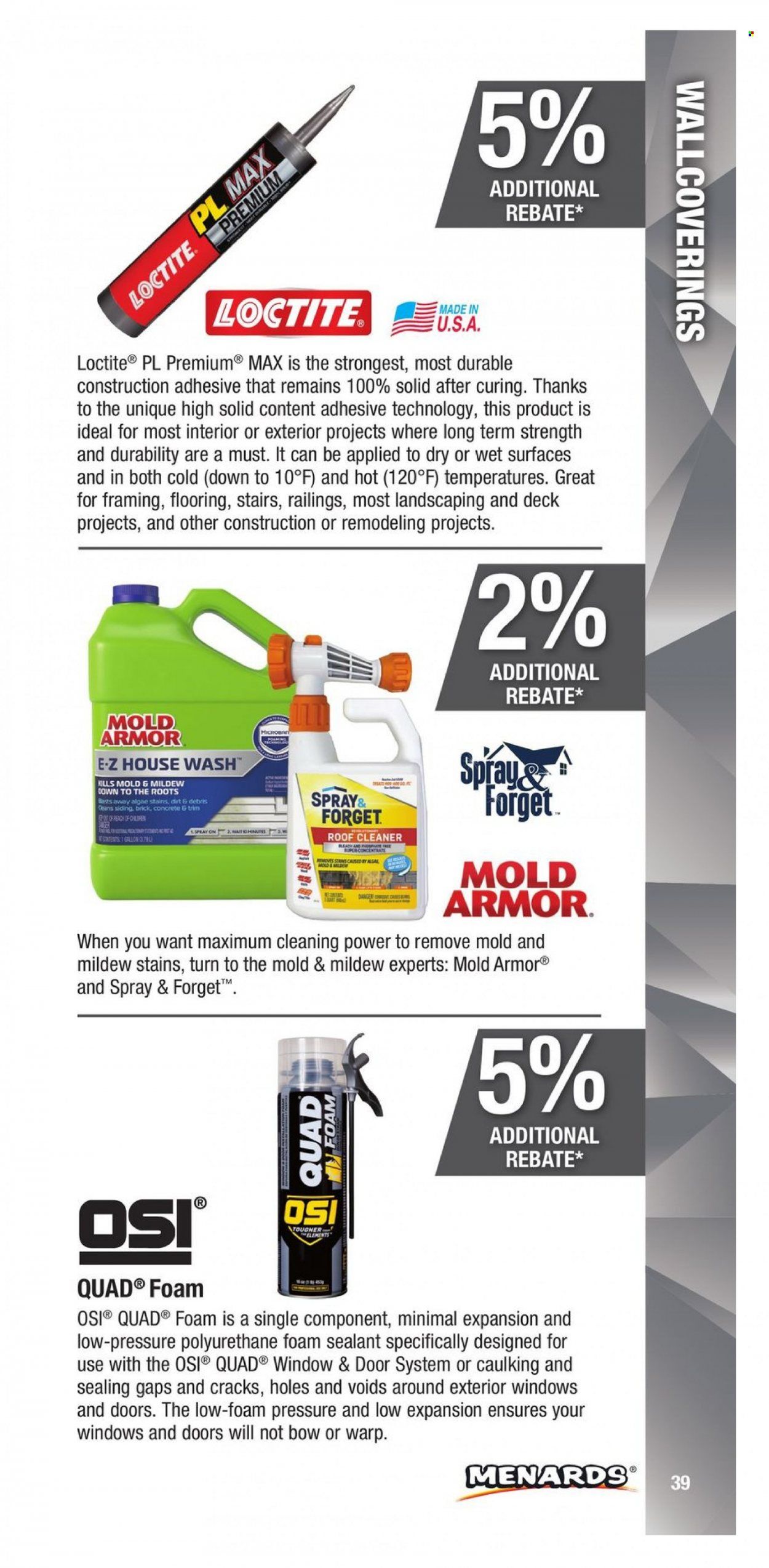 Menards (IA, IL, IN, MI, MN, MO, ND, NE, WI) CONTRACTOR CARD BROCHURE Weekly Ad Flyer Specials January 2 to December 31, 2022