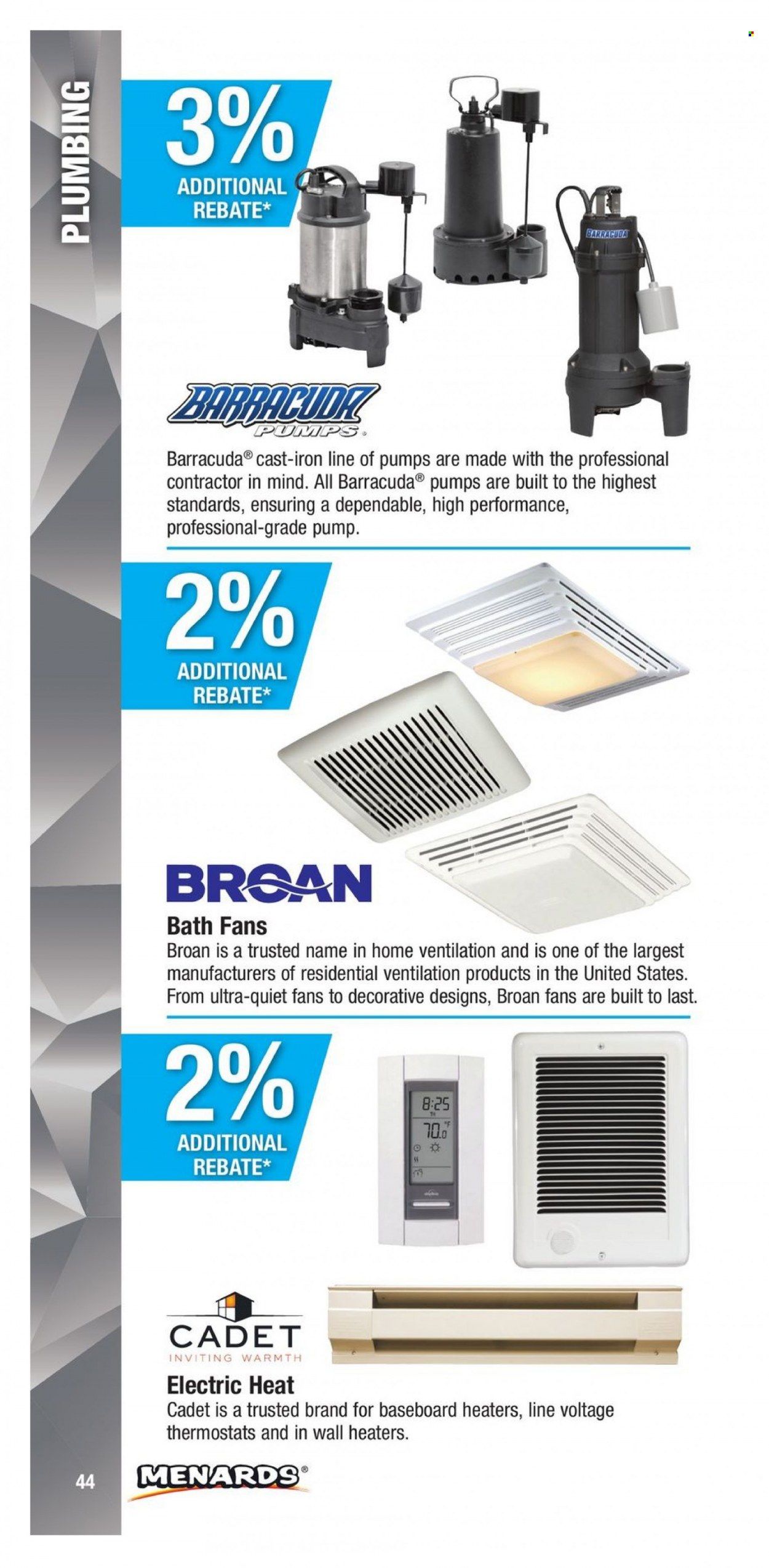 Menards (IA, IL, IN, MI, MN, MO, ND, NE, WI) CONTRACTOR CARD BROCHURE Weekly Ad Flyer Specials January 2 to December 31, 2022