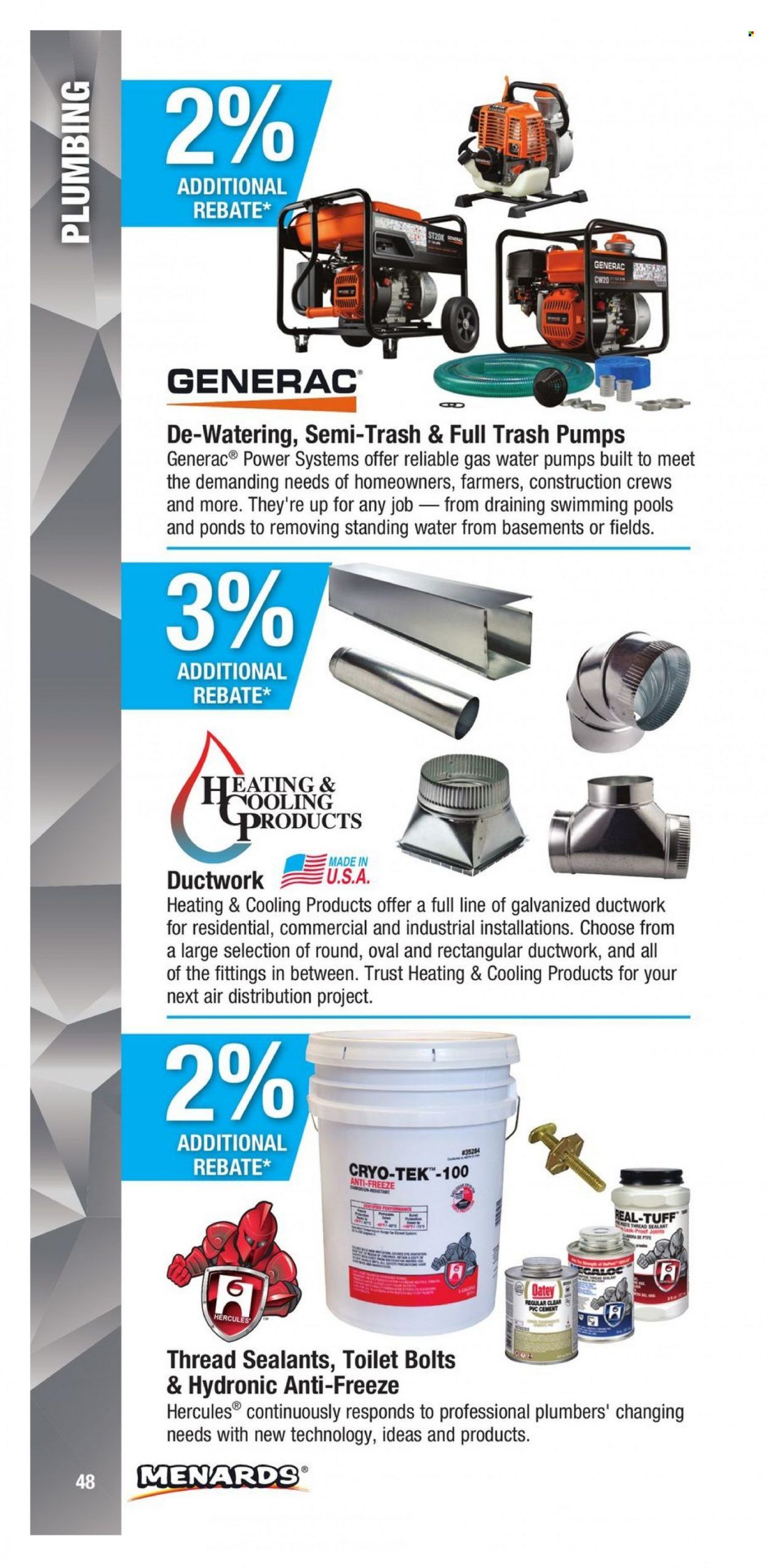 Menards (IA, IL, IN, MI, MN, MO, ND, NE, WI) CONTRACTOR CARD BROCHURE Weekly Ad Flyer Specials January 2 to December 31, 2022