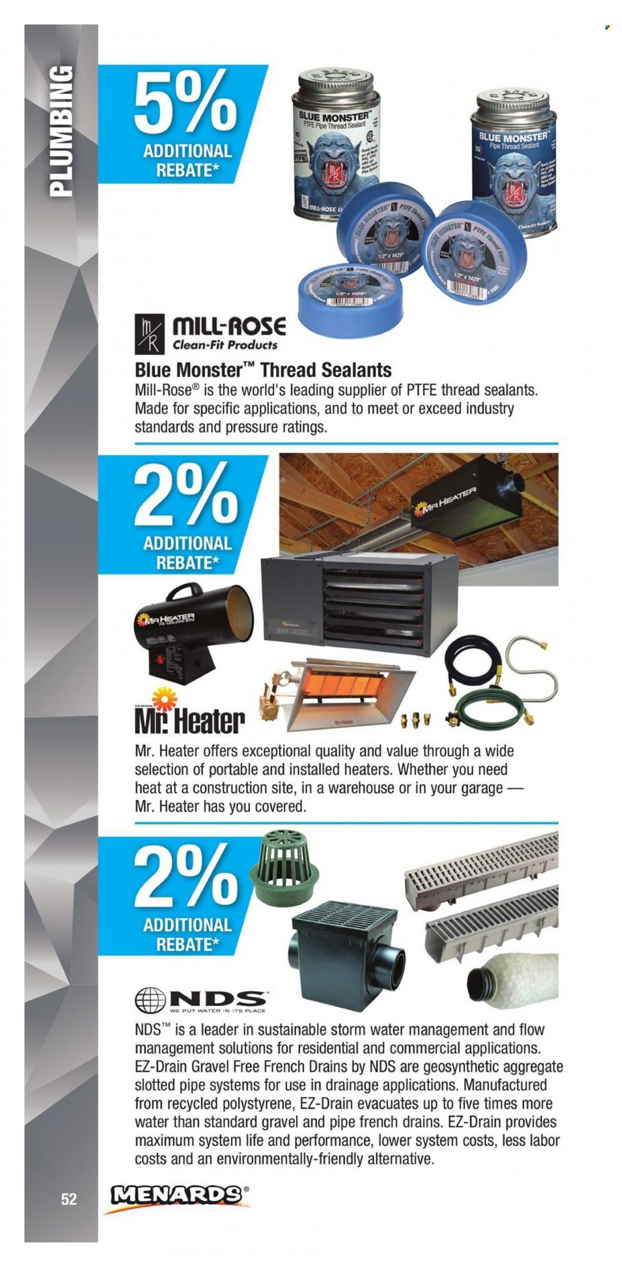 Menards (IA, IL, IN, MI, MN, MO, ND, NE, WI) CONTRACTOR CARD BROCHURE Weekly Ad Flyer Specials January 2 to December 31, 2022
