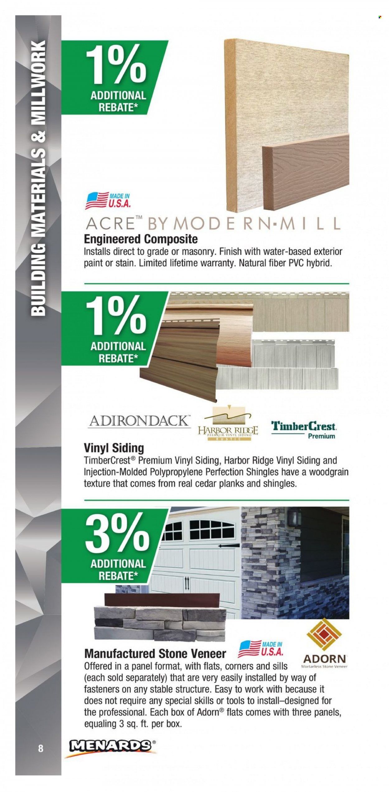 Menards (IA, IL, IN, MI, MN, MO, ND, NE, WI) CONTRACTOR CARD BROCHURE Weekly Ad Flyer Specials January 2 to December 31, 2022