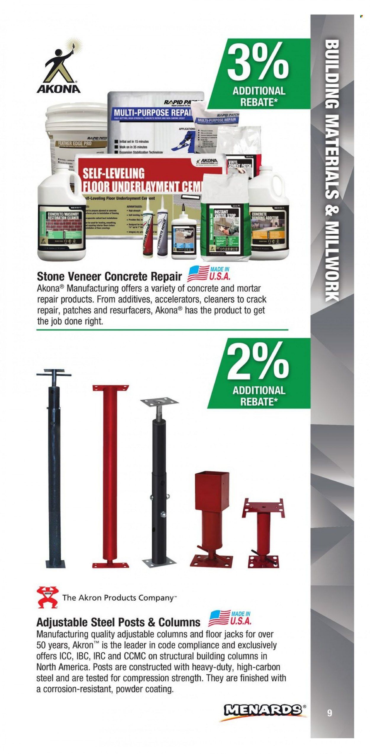 Menards (IA, IL, IN, MI, MN, MO, ND, NE, WI) CONTRACTOR CARD BROCHURE Weekly Ad Flyer Specials January 2 to December 31, 2022