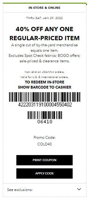 JOANN Weekly Ad Flyer January 26 to February 2