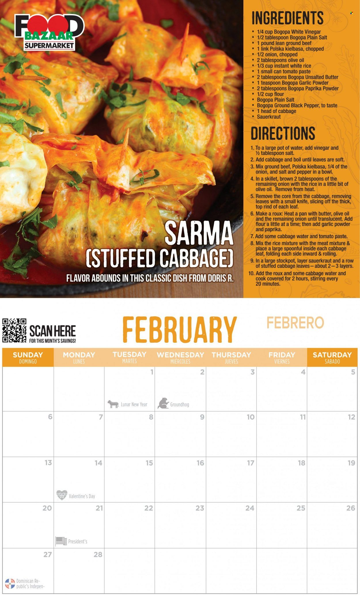 Food Bazaar (CT, NJ, NY) Food Bazaar Calendar 2022 Weekly Ad Flyer Specials January 1 to December 31, 2022