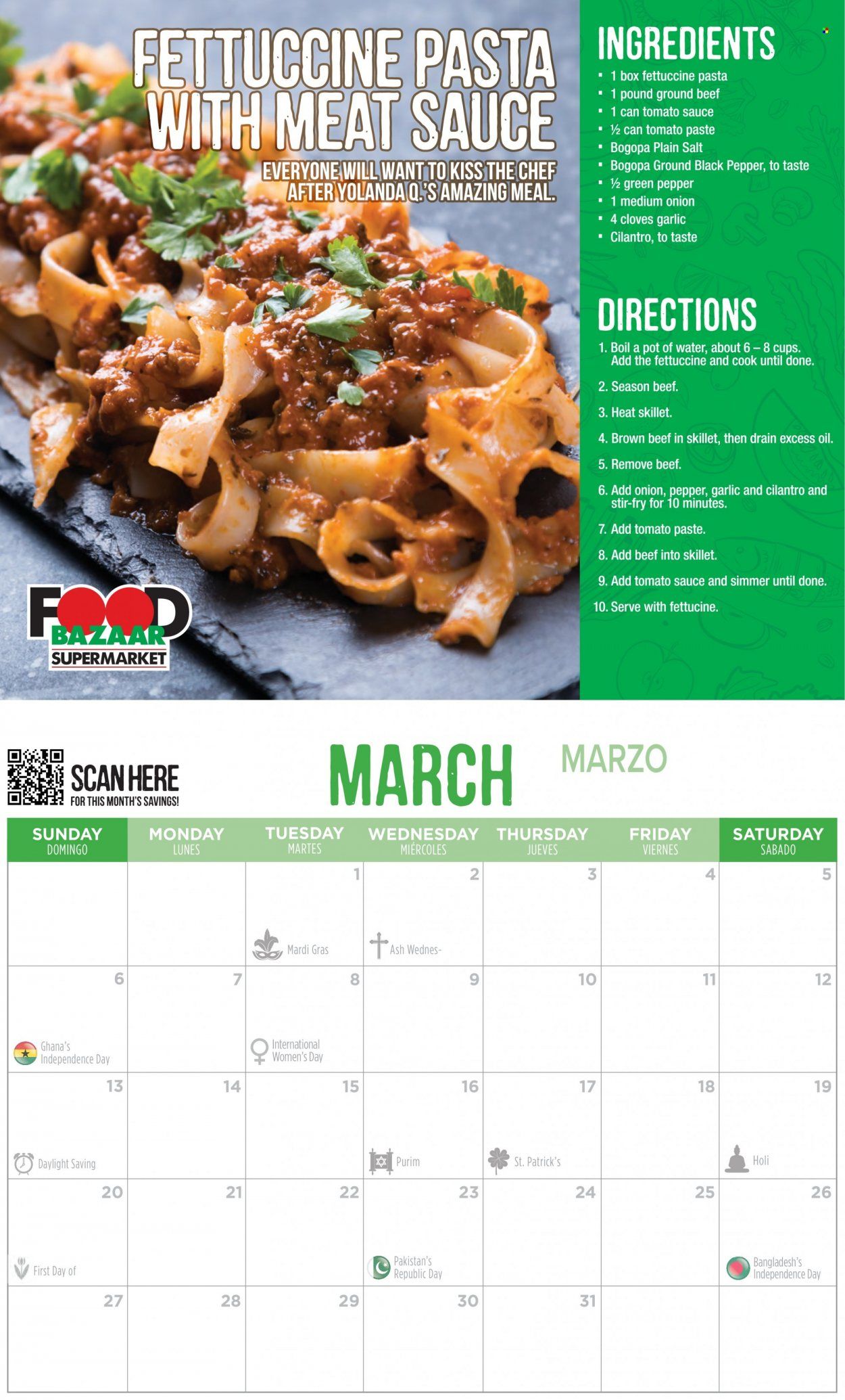 Food Bazaar (CT, NJ, NY) Food Bazaar Calendar 2022 Weekly Ad Flyer Specials January 1 to December 31, 2022