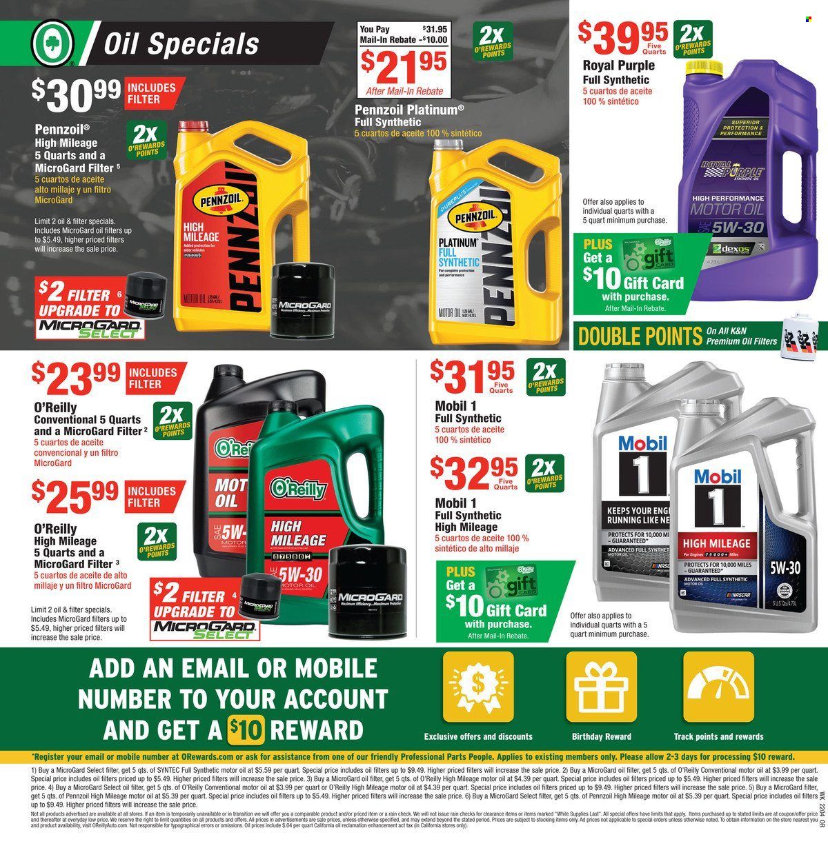 O'Reilly Auto Parts Weekly Ad Flyer January 26 to February 2