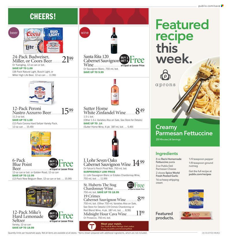 Publix (AL, FL, GA, NC, SC, TN) Weekly Ad Flyer January 27 to February 3