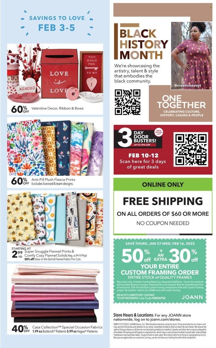JOANN Weekly Ad Flyer January 27 to February 3
