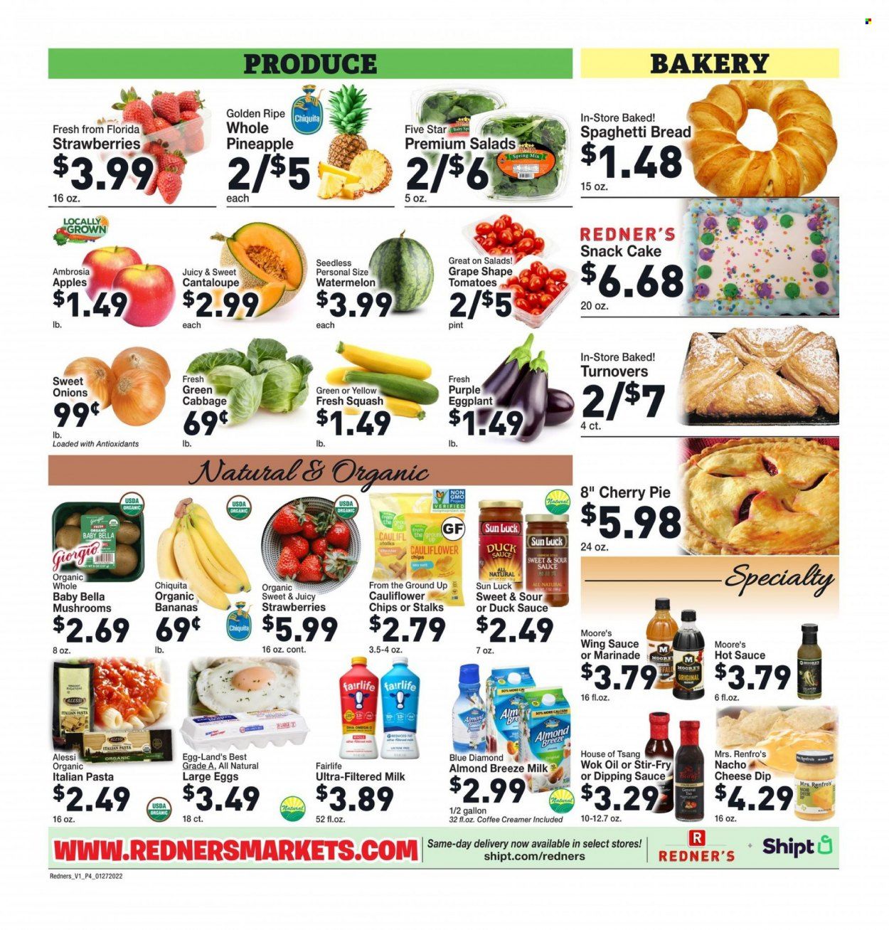 Redner's Markets (DE, MD, PA) Weekly Ad Flyer January 27 to February 3