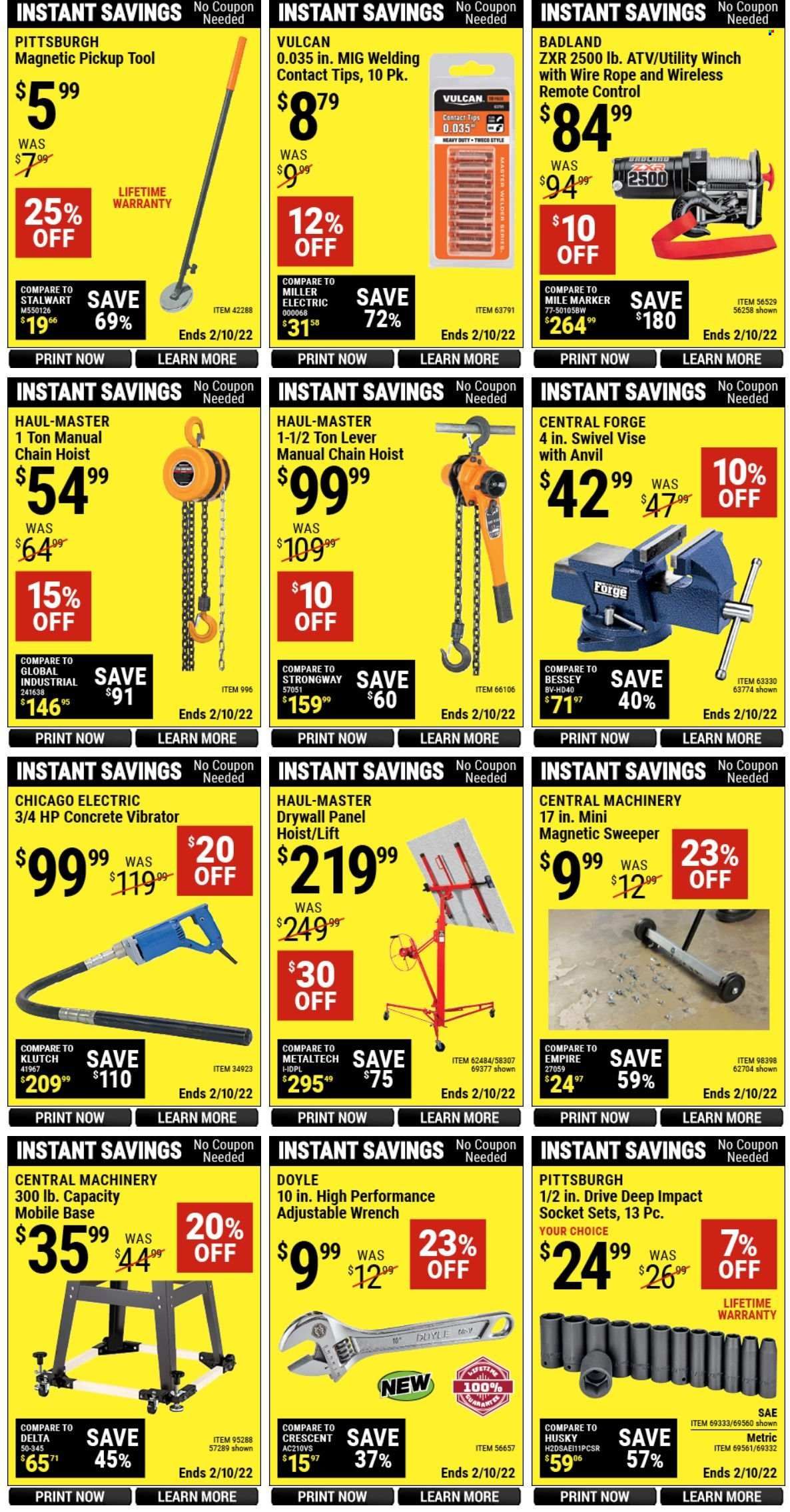 Harbor Freight Weekly Ad Flyer January 29 to February 5