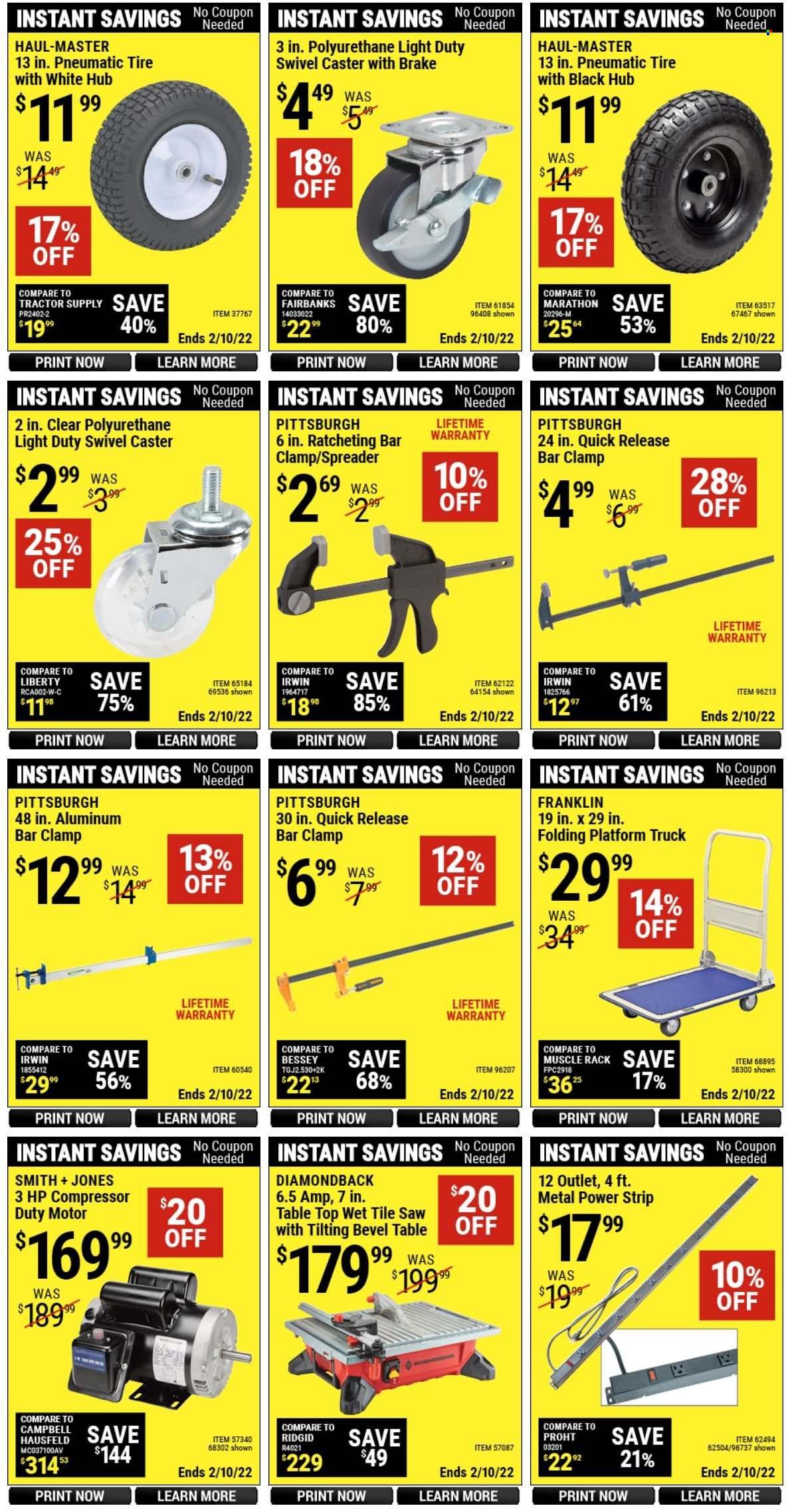 Harbor Freight Weekly Ad Flyer January 29 to February 5