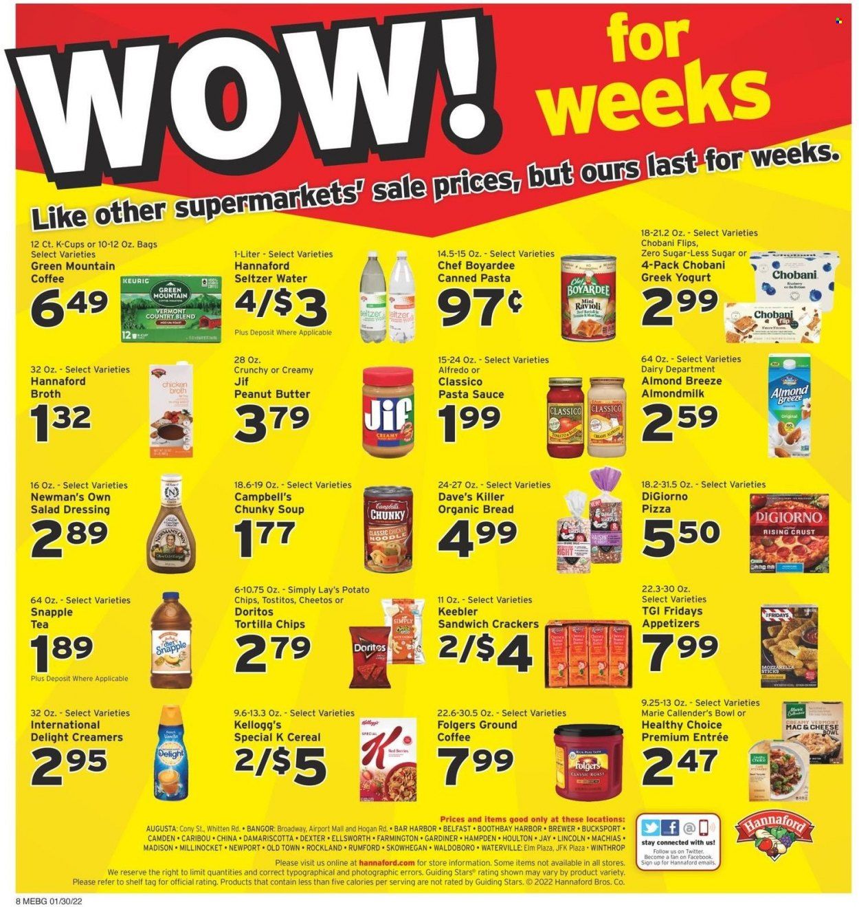 Hannaford (ME) Weekly Ad Flyer January 29 to February 5