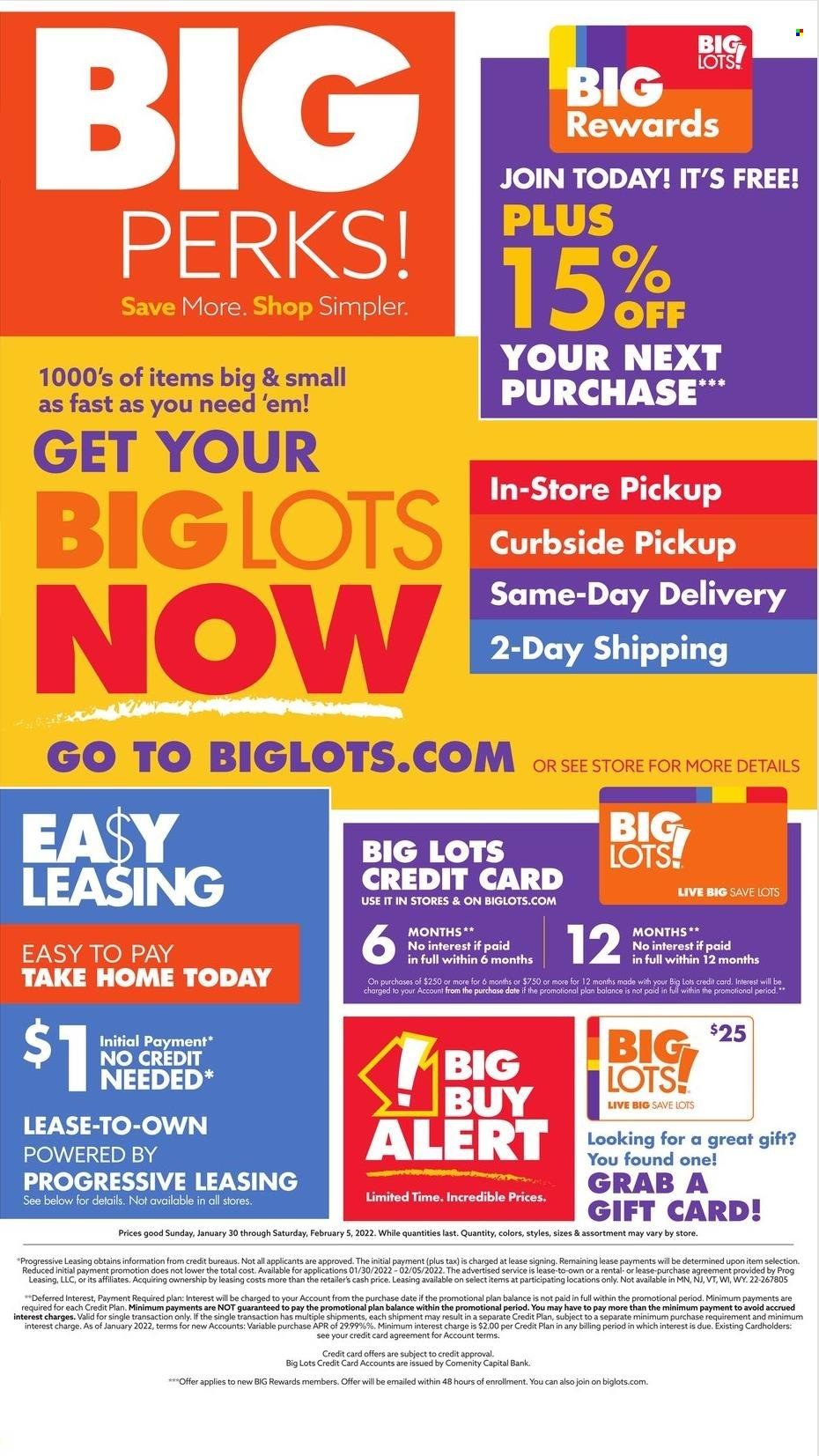 Big Lots Weekly Ad Flyer January 29 to February 5