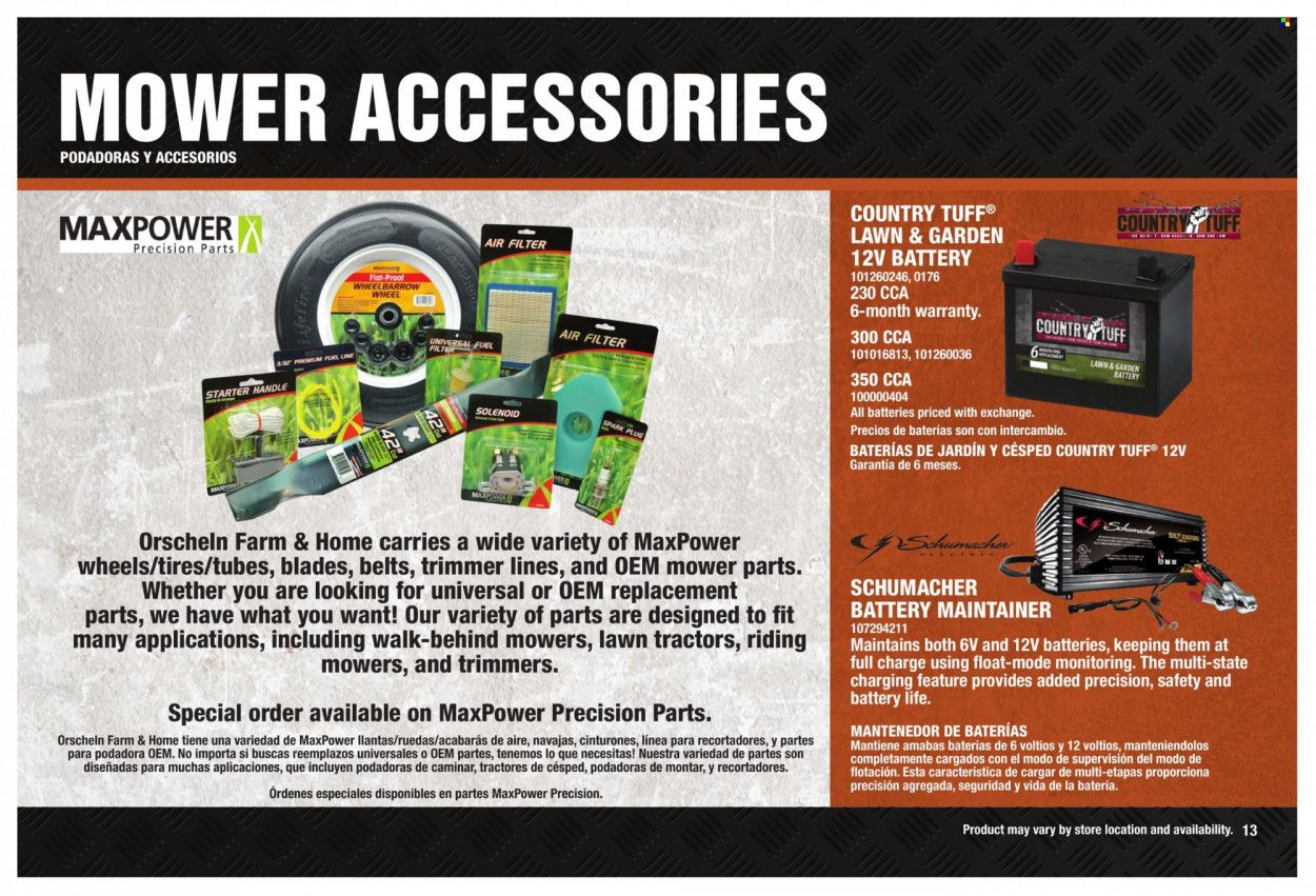Orscheln Farm and Home (IA, IN, KS, MO, NE, OK) Power Equipment Guide Weekly Ad Flyer Specials January 28 to January 1, 2023