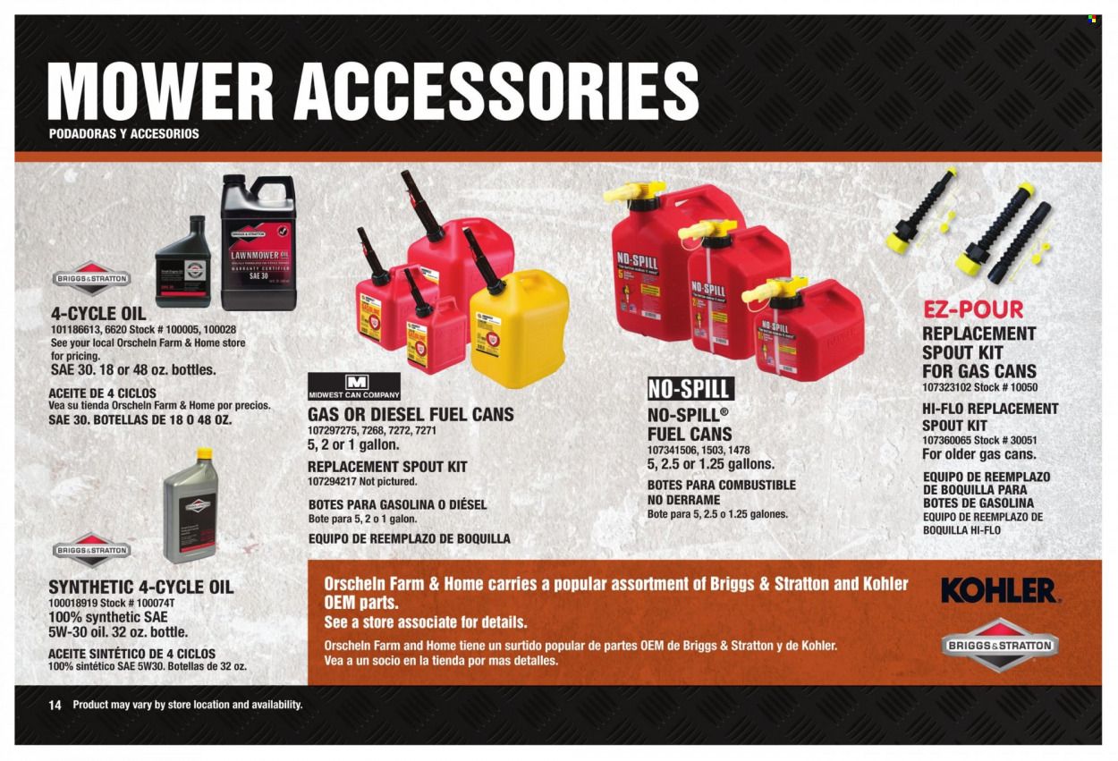 Orscheln Farm and Home (IA, IN, KS, MO, NE, OK) Power Equipment Guide Weekly Ad Flyer Specials January 28 to January 1, 2023