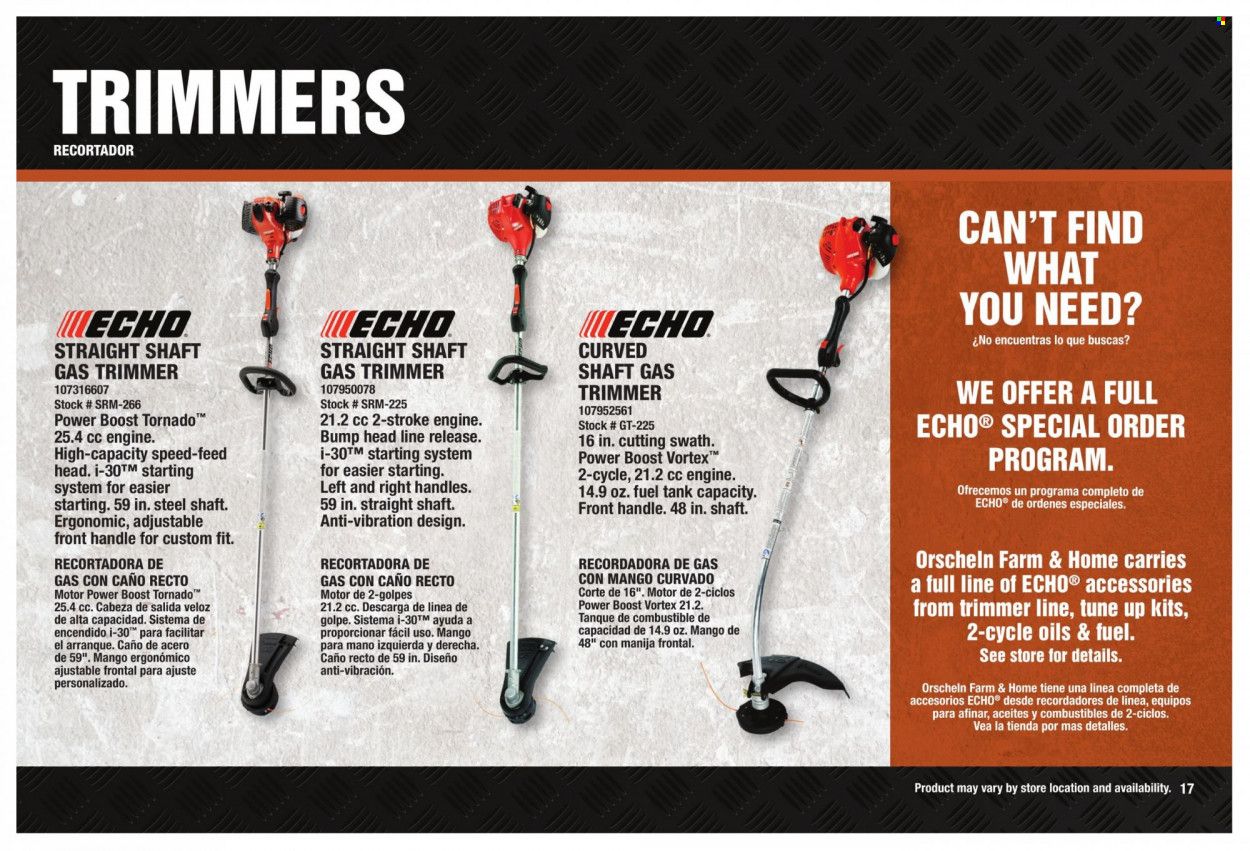 Orscheln Farm and Home (IA, IN, KS, MO, NE, OK) Power Equipment Guide Weekly Ad Flyer Specials January 28 to January 1, 2023