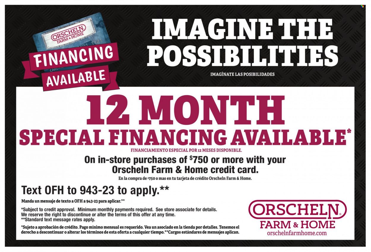 Orscheln Farm and Home (IA, IN, KS, MO, NE, OK) Power Equipment Guide Weekly Ad Flyer Specials January 28 to January 1, 2023